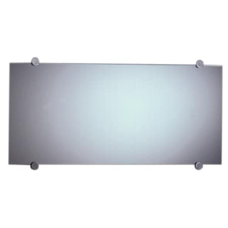 Whitehaus Frameless Rectangular Mirror W/ Round SS Wall Mount Supports, Glass WHE3CR-15